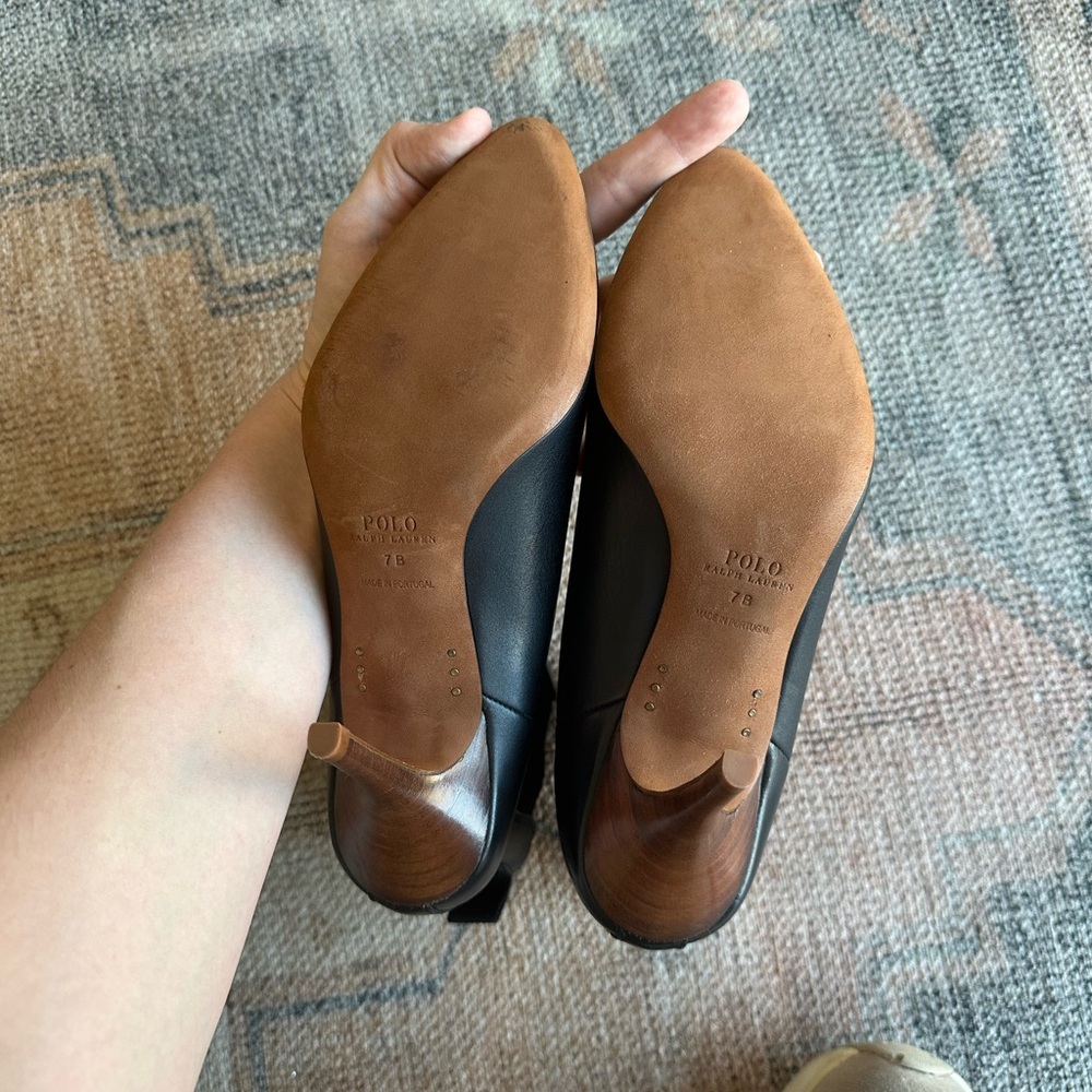 New without box Polo Ralph Lauren Vachetta Calfskin Kitten-Heel Boots - Picture 8 of 8
